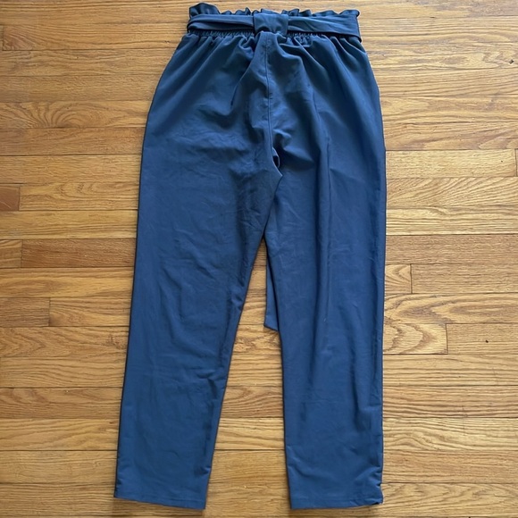 Womens Grey Tie-Waist Pants - Picture 3 of 3